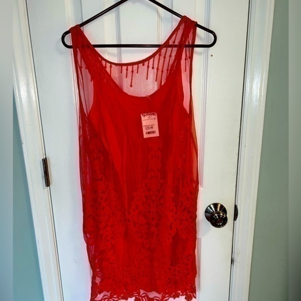 Red shirt dress size small